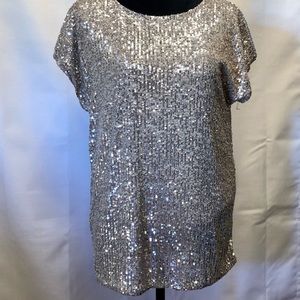 Rachel Zoe sequin shirt
